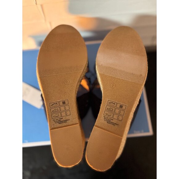 Draper James Emily Heeled Sandal Navy NIB NEW - Picture 7 of 7